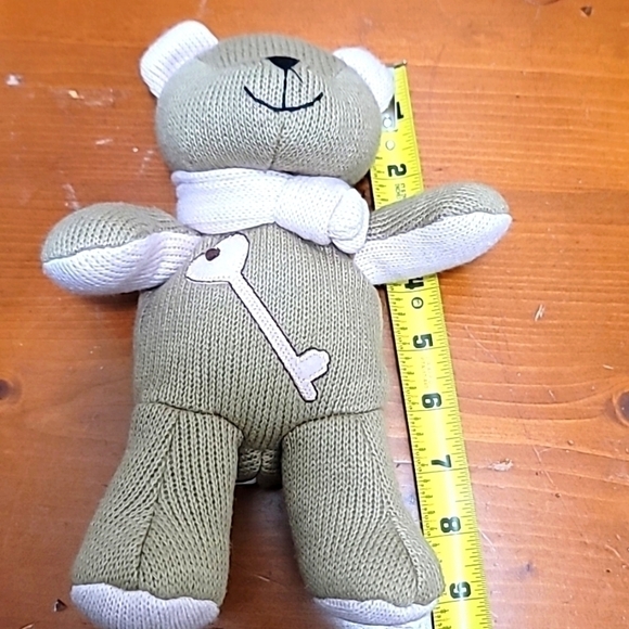 STARBUCKS BEARISTA BEAR 2010 WINTER EDITION 89 KNIT BROWN/PINK KEY MY HEART 9 IN - Picture 7 of 7